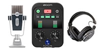 ZOOM / PodTrak P2 ポッドキャストレコーダー＋LYRA＋CPH7000 セット
