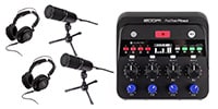ZOOM / PodTrak P4next 高品質ポッドキャストスターターパッケージ