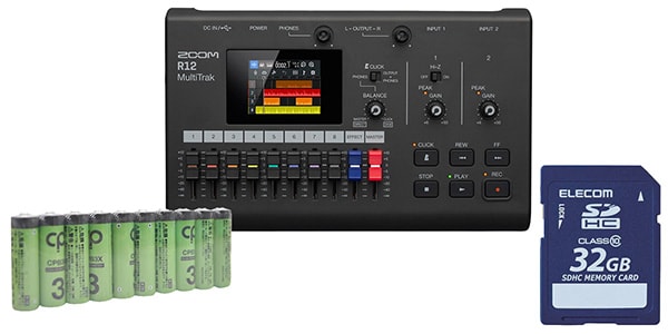 ZOOM ( ズーム )  / R12 ＋ SDカード/単3電池 セット