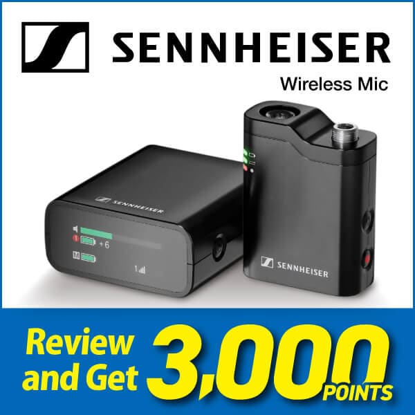 Post a Review of the SENNHEISER “PROFILE WIRELESS 1-CHANNEL SET” and Earn 10% Back in S Points