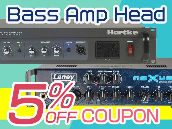 GW special coupon! Bass amp head 5% OFF campaign!