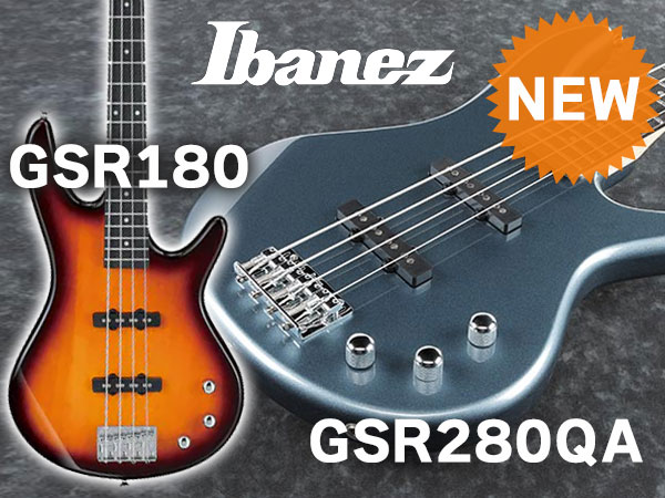Gio Ibanez bass entry models GSR180 and GSR280QA are now available!