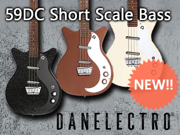 Danelectroより「59DC Short Scale Bass」新登場
