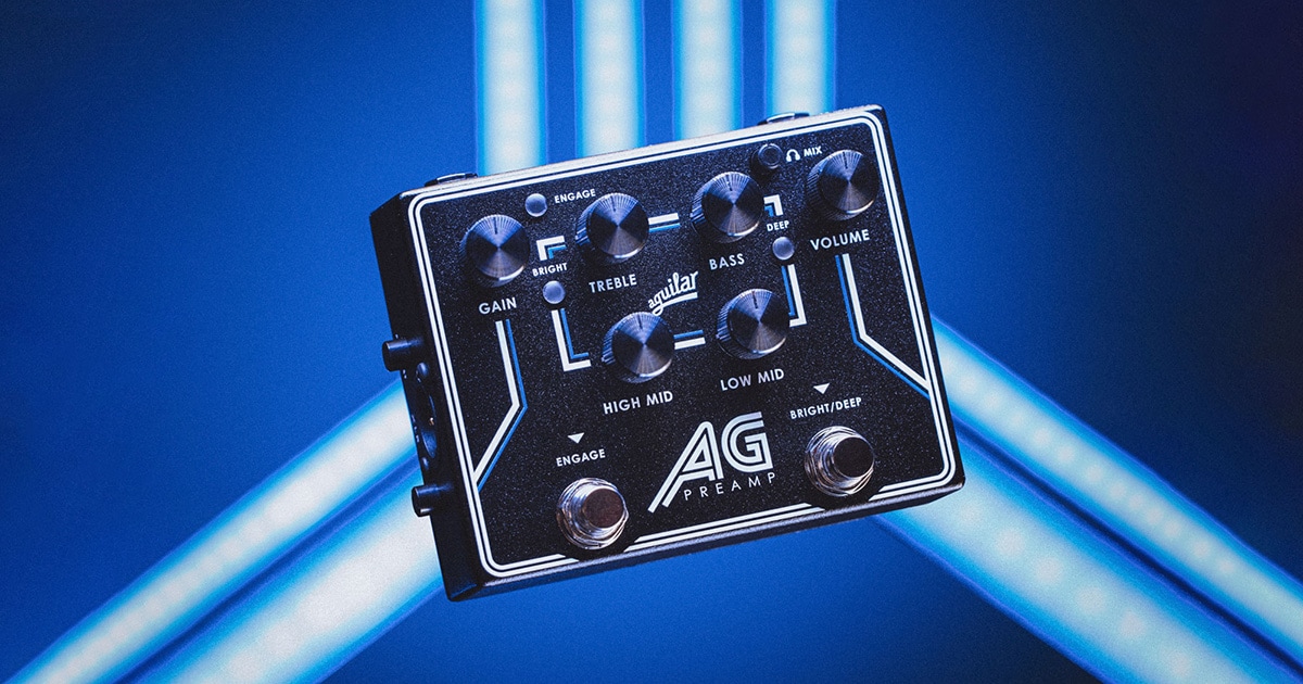 AGUILAR ベース用プリアンプ/DI「AG PREAMP DI PEDAL」新登場