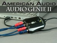 アナログレコードの取込みにも使えるオーディオインターフェース「AMERICAN AUDIO/ AUDIO GENIE II」を値下げしました。