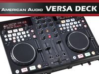 オーディオインターフェース内蔵の2チャンネルMIDI DJコントローラー「AMERICAN AUDIO/VERSA DECK」を値下げしました。