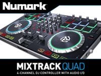 オーディオインターフェース内蔵、4チャンネルDJコントローラー「NUMARK / MIXTRACK QUAD」が発売！