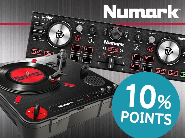ALL NUMARK products 10% points campaign！