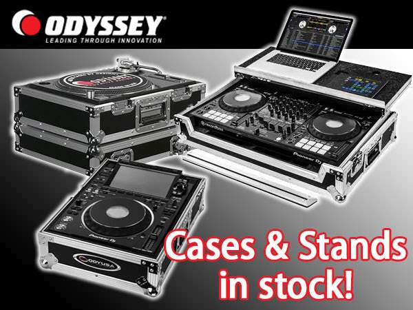 ODYSSEY DJ equipment cases and stands are in stock!