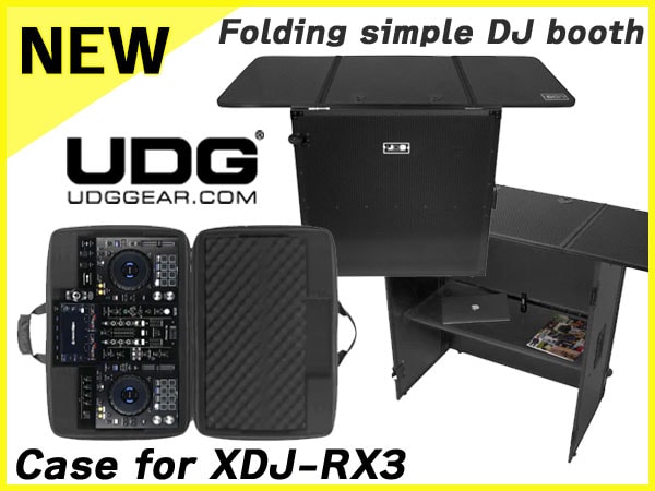 Introducing a case for XDJ-RX3 and a foldable DJ booth from UDG