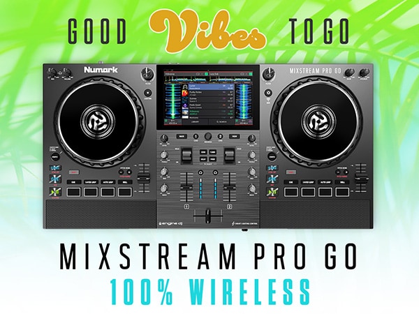 Check out the latest DJ system from NUMARK featuring a rechargeable battery!