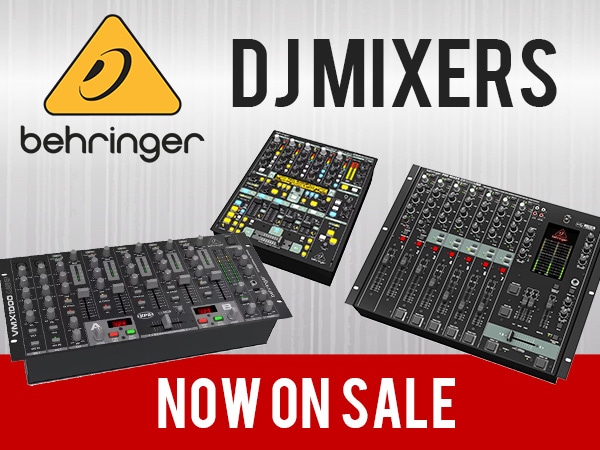 BEHRINGER DJ mixers are on sale at a special price!