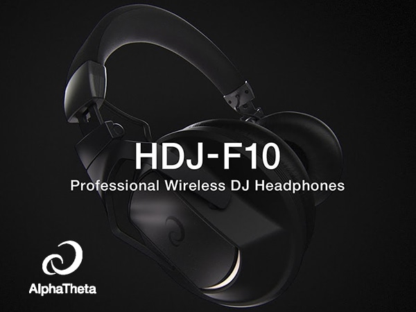 AlphaTheta has released a new monitor headphone with ultra-low latency wireless technology, the HDJ-F10!