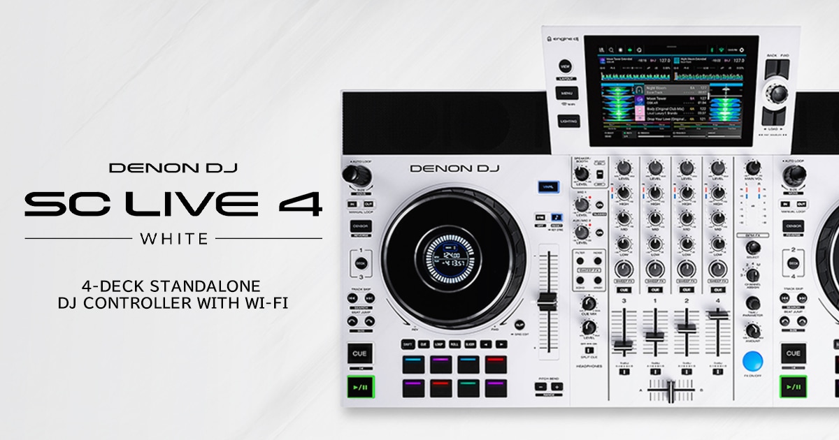 Headliner ホワイトスクリム インディオ DJブース専用 DENON DJ】4ch対応のオールインワンDJ「SC LIVE 4」にホワイトカラー