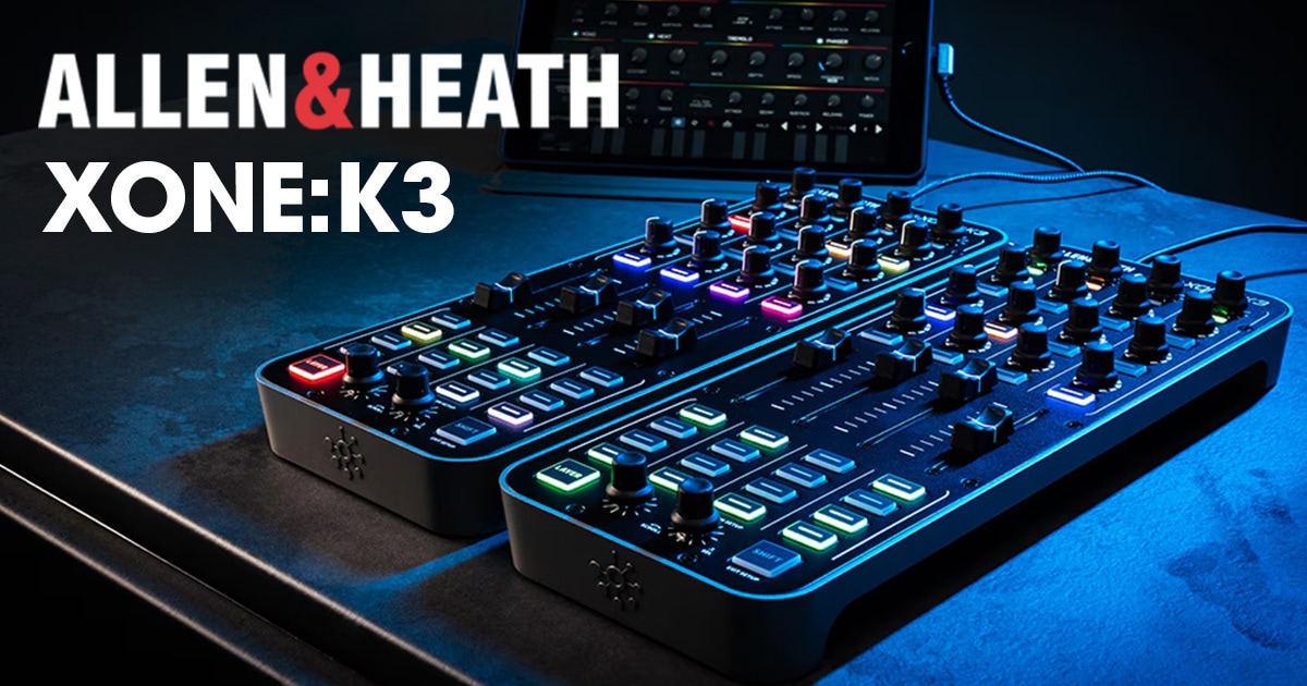 ALLEN&HEATHより、DJ用MIDIコントローラー「XONE:K3」新発売