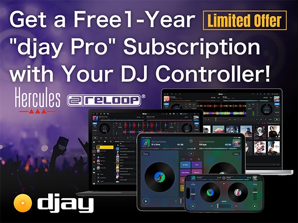 Limited Offer: Get a Free 1-Year "djay Pro" Subscription with Your DJ Controller!