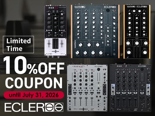 【期間限定】ECLER DJミキサー10％OFFクーポン！