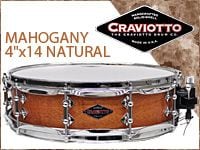 CRAVIOTTOのマホガニーシェル・スネア入荷