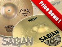 SABIAN APX、SBRシリーズ値下げ