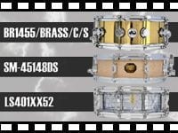 「LUDWIG LS401XX52」「GRETSCH SM-45148DS」「DW BR1455/BRASS/C/S」の動画をアップしました。