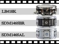 スネア「LUDWIG / LB418K」、「SAKAE / SDM1465AL」、「SAKAE / SDM1465BR」の試打動画をアップしました。