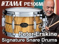 Peter ErskineシグネチャースネアTAMA「PE106M」新登場！