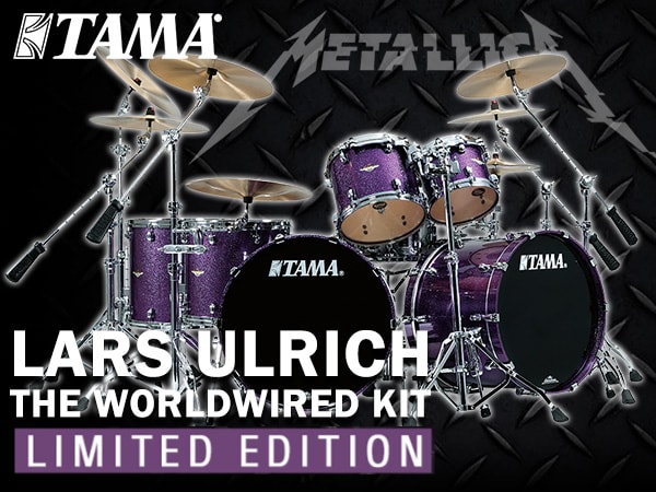 TAMAより、Lars Ulrich氏の限定ドラムセット発表！
