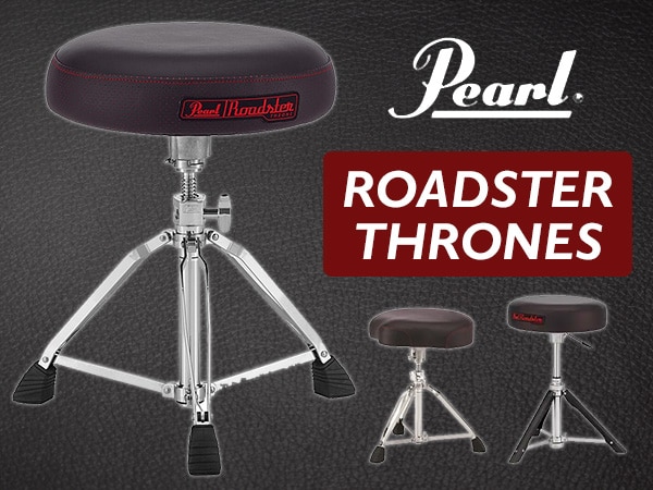 Roadster drum thrones with redesigned cushion and new seat design!