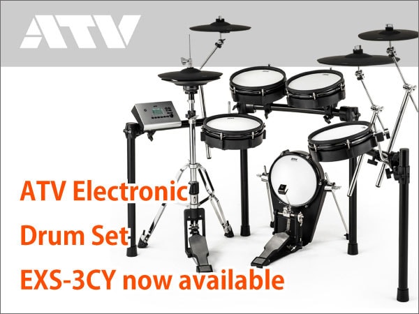 ATV Electronic Drum Set EXS-3CY now available