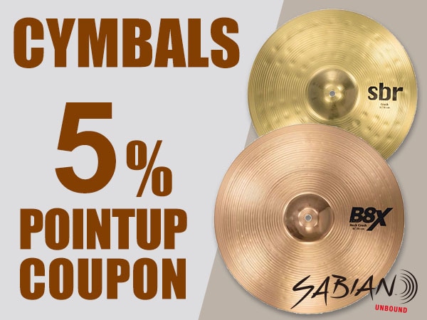 SABIAN 5％ポイントアップクーポン！