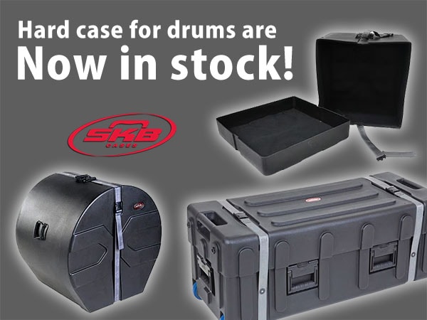 Hard cases for SKB drums are now in stock!