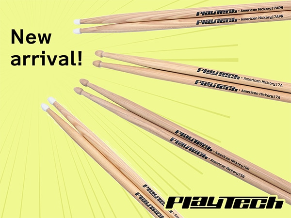 New products are now available for PLAYTECH drumsticks!