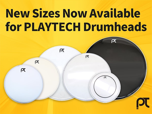 New Sizes Now Available for PLAYTECH Drumheads
