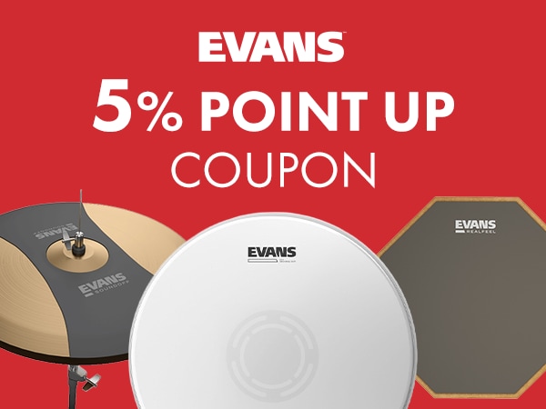 EVANS 5％ポイントUPクーポン！