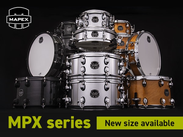 New sizes have been added to MAPEX's MPX series of snare drums!