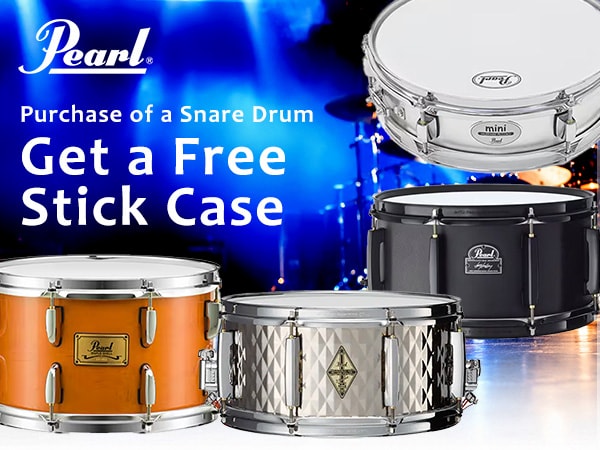 [Limited Quantities] Get a Free Stick Case with the Purchase of a Popular PEARL Snare Drum! This Great-Value Promotion Is Now Underway!