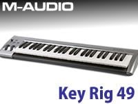 M-AUDIOからソフトシンセをバンドルしたMIDIキーボードKey Rig 49が登場 !