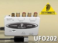 フォノ入力搭載のオーディオインターフェイス「UFO202」新登場 !