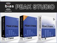 Mac専用波形編集ソフトウェアBIAS「Peak Studio」シリーズ登場！