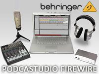ポッドキャストのためのアイテムがすべて揃ったお得なセット「BEHRINGER/ PODCASTUDIO FIREWIRE」を値下げしました！
