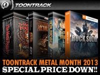 TOONTRACK METAL MONTH 2013キャンペーン！