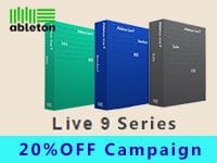 ABLETON Live 9シリーズ  20%OFFキャンペーン！