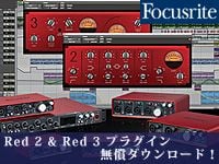 Scarlett シリーズ Red 2 & Red 3 プラグイン 無償ダウンロード！