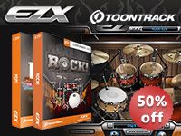 TOONTRACK拡張音源「EZX シリーズ」50%offキャンペーン！