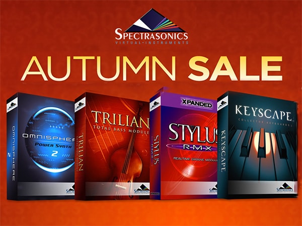Spectrasonicsのソフトウェア音源4タイトルが期間限定で最大30%OFF！