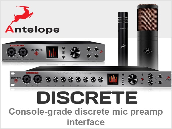 ANTELOPE AUDIOよりオーディオ・インターフェイス「Discrete」とマイク2モデルが登場！
