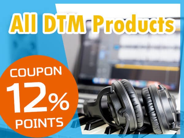 Coupon for up to 12% points on all DTM products!
