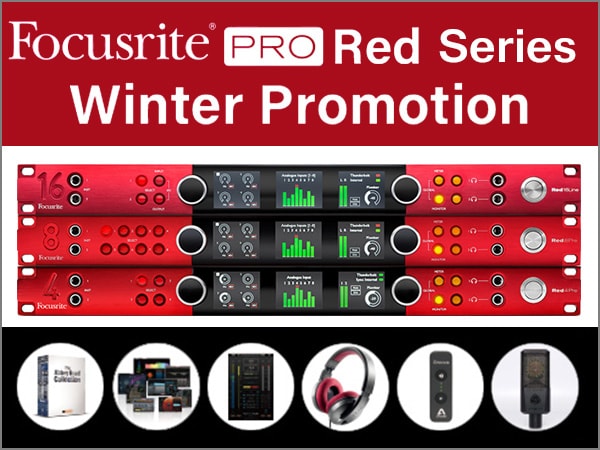 Choose your own present! FOCUSRITE / RED Series Winter Promotion!