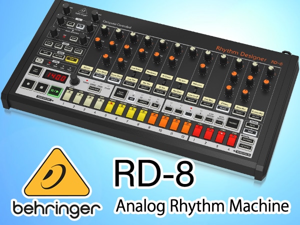 BEHRINGER RD-8 analog rhythm machine now available!