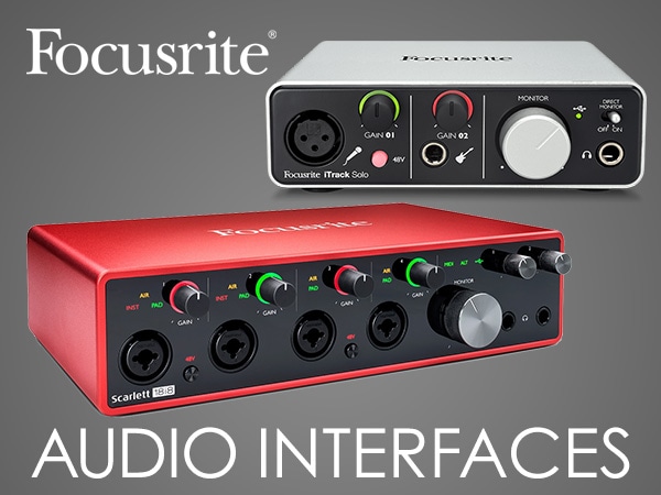 FOCUSRITE audio interfaces in stock!